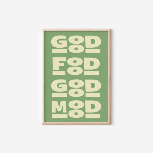 Good Food Good Mood Print