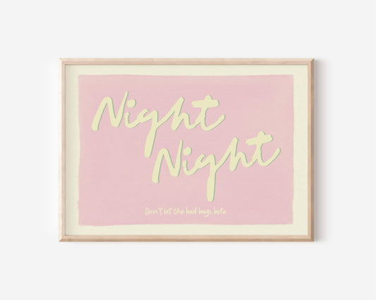 Night Night Horizontal Print