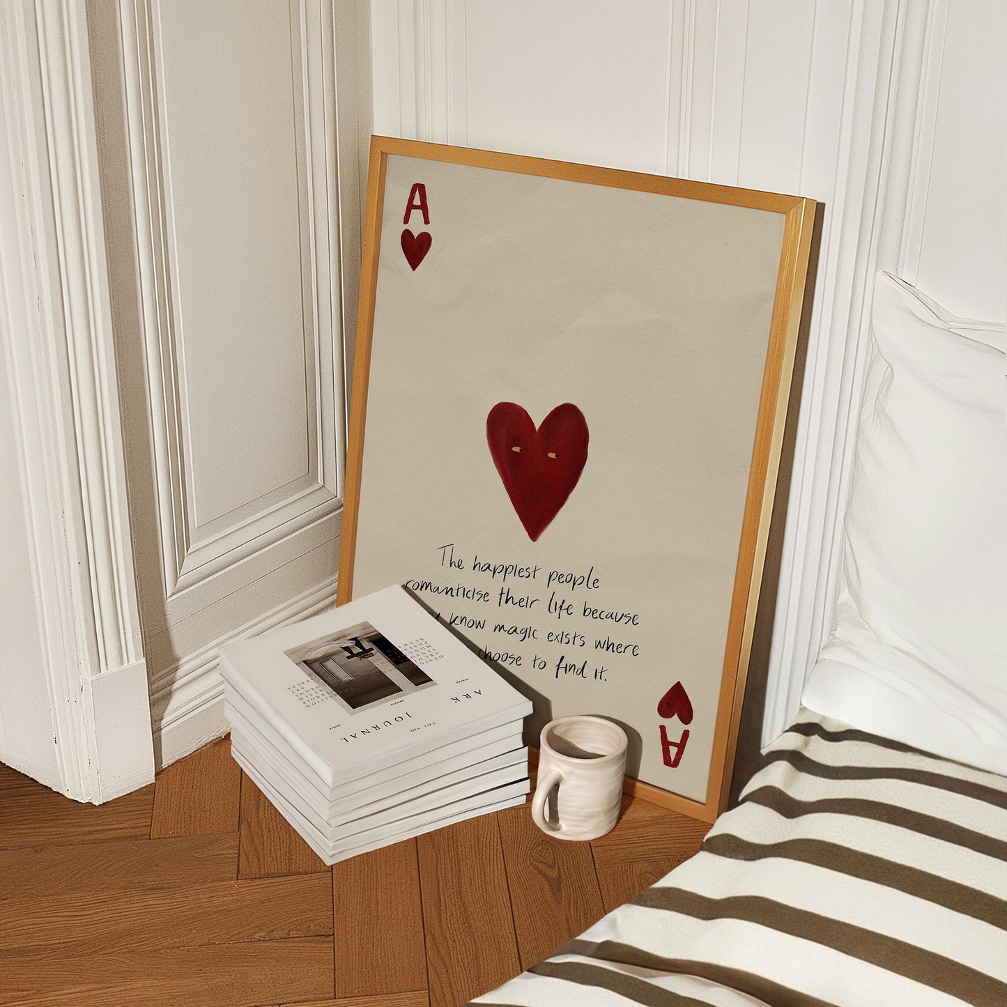 Ace of Hearts Quote Print