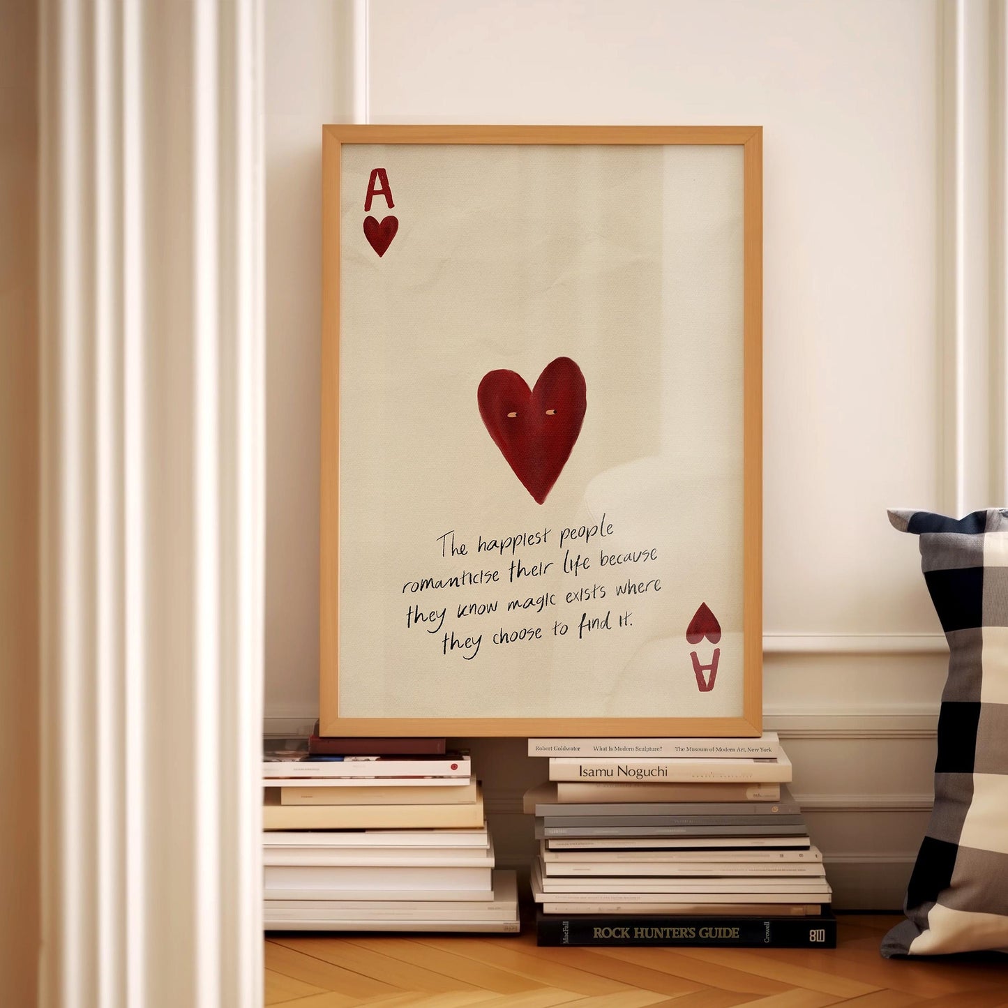 Ace of Hearts Quote Print